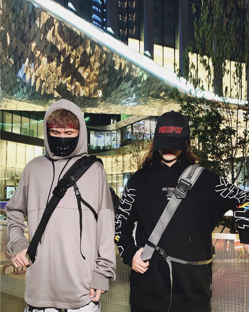 Techwear Reflective Messenger Bag - Techwear Official