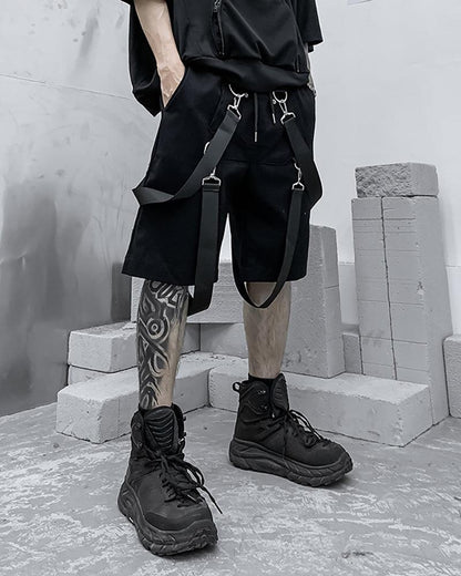 Techwear Ribbon Cargo Shorts - Techwear Official