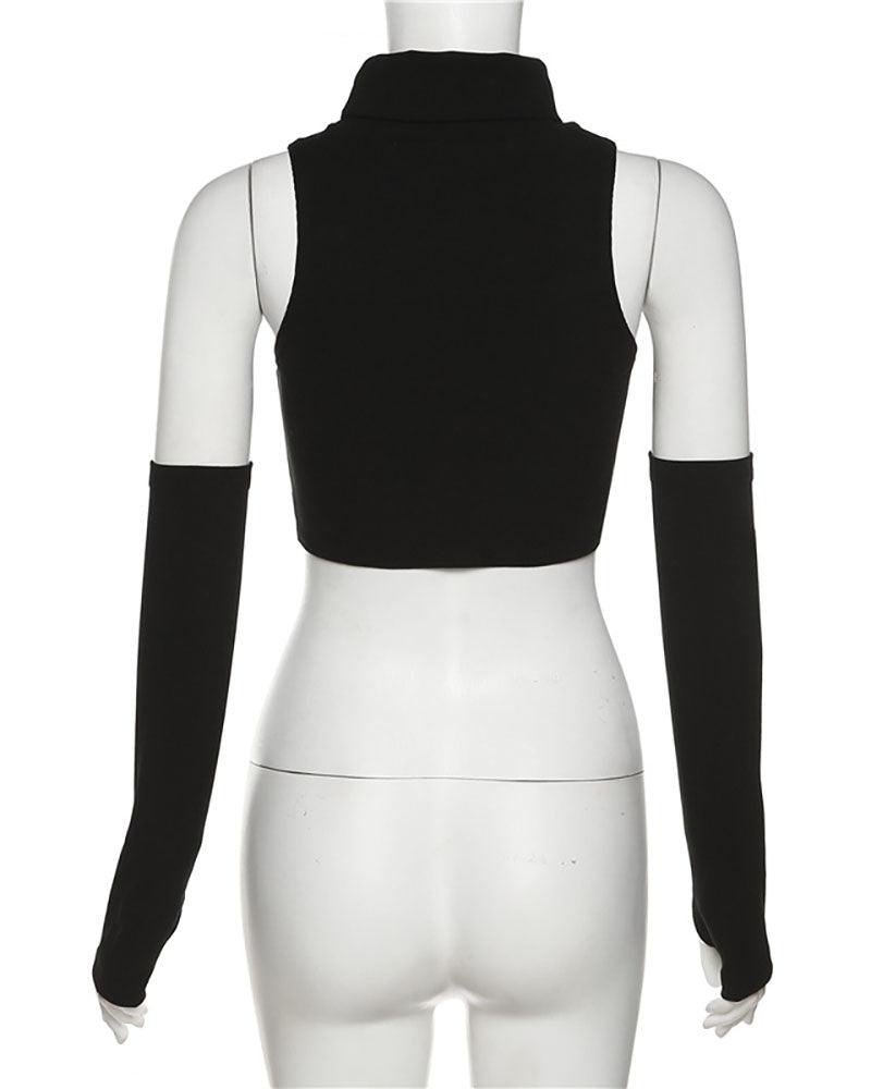 Techwear Turtleneck Cutout Top - Techwear Official