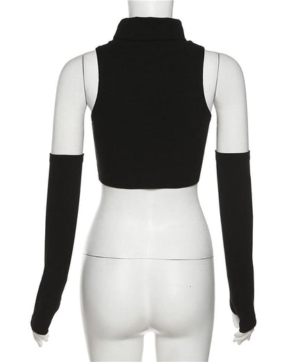 Techwear Turtleneck Cutout Top - Techwear Official