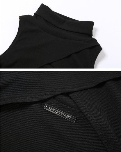 Techwear Turtleneck Cutout Top - Techwear Official