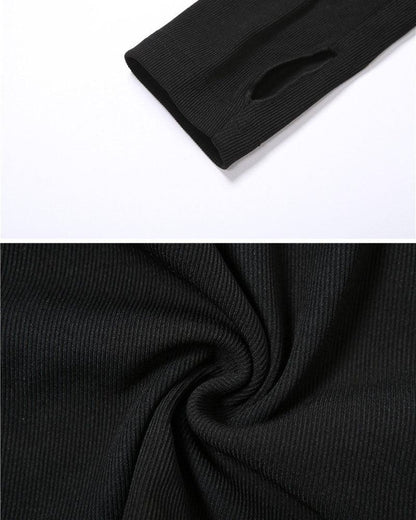 Techwear Turtleneck Cutout Top - Techwear Official