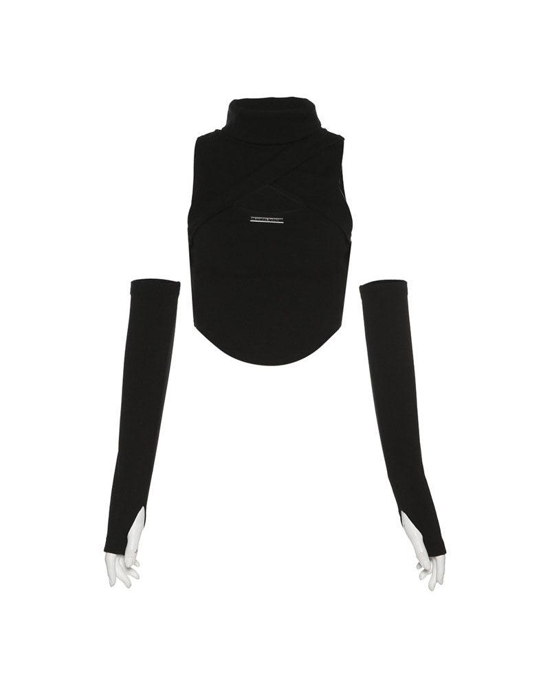 Techwear Turtleneck Cutout Top - Techwear Official