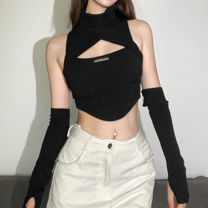 Techwear Turtleneck Cutout Top - Techwear Official