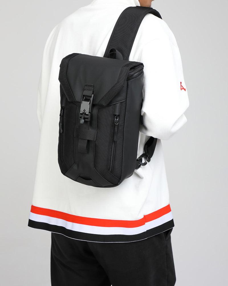 best sling laptop backpack Techwear Waterproof Sling Backpack - Black - One Size