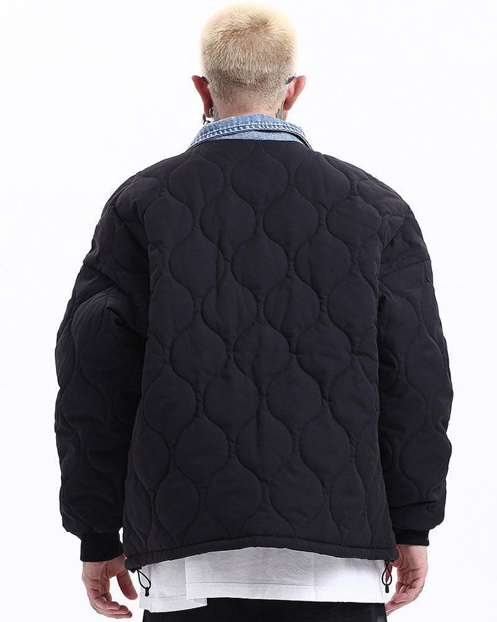Techwear Winter Denim Lapel Jacket - Techwear Official