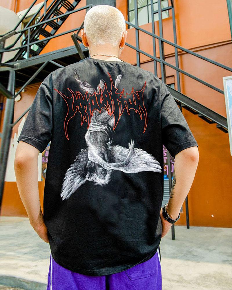 The Fall of Angel Rock Punk T-Shirt - Techwear Official