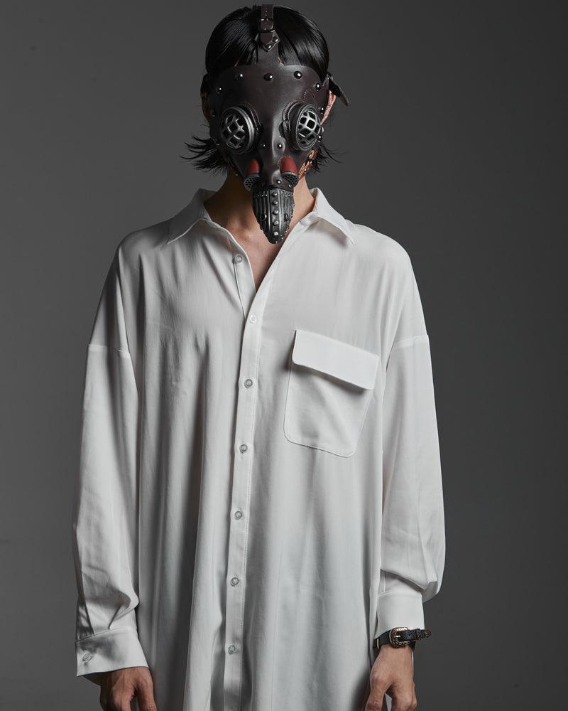 The Night Of Crow Punk Leather Mask - Techwear Official