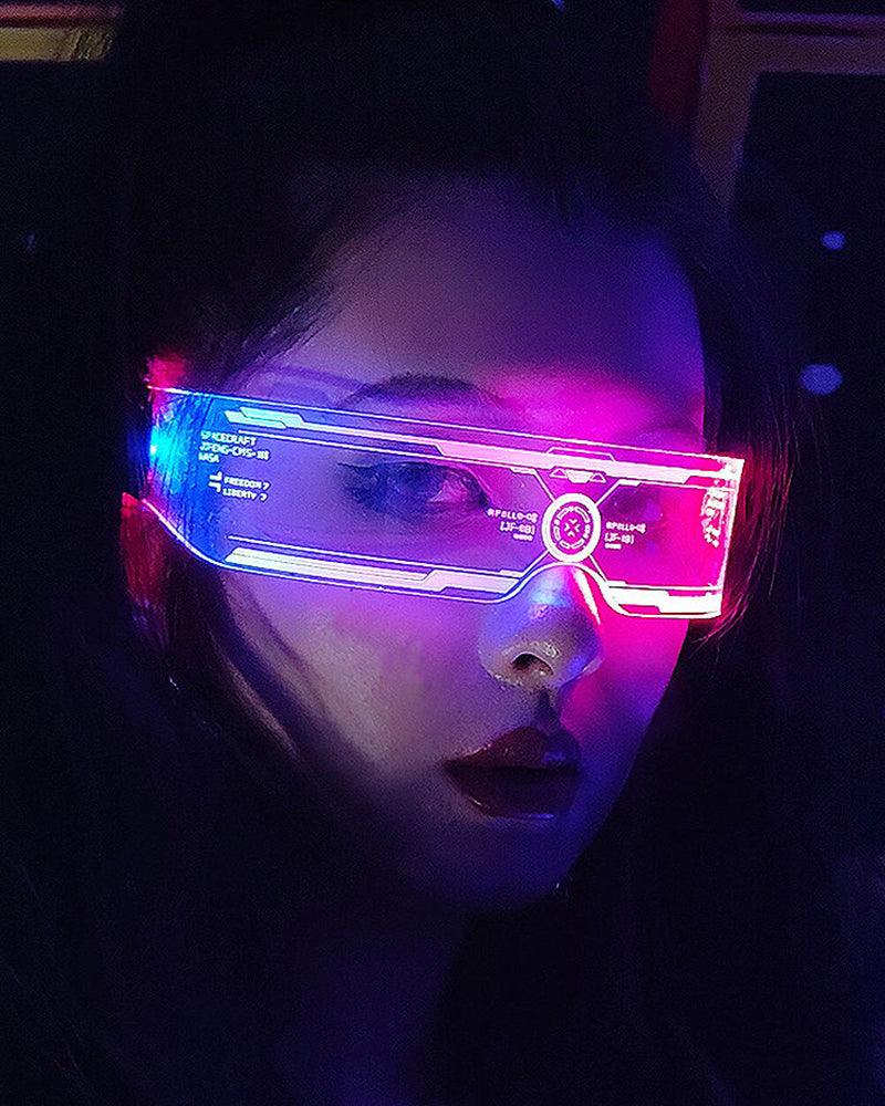 The Six Sense Cyberpunk Glowing Glasses - Techwear Official