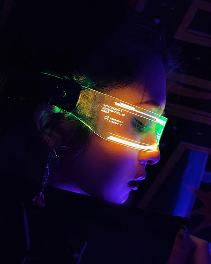 The Six Sense Cyberpunk Glowing Glasses - Techwear Official