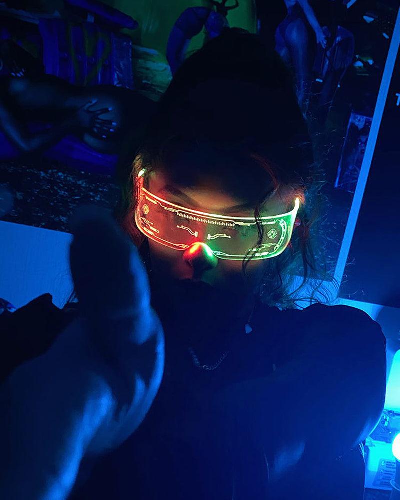 The Six Sense Cyberpunk Glowing Glasses - Techwear Official