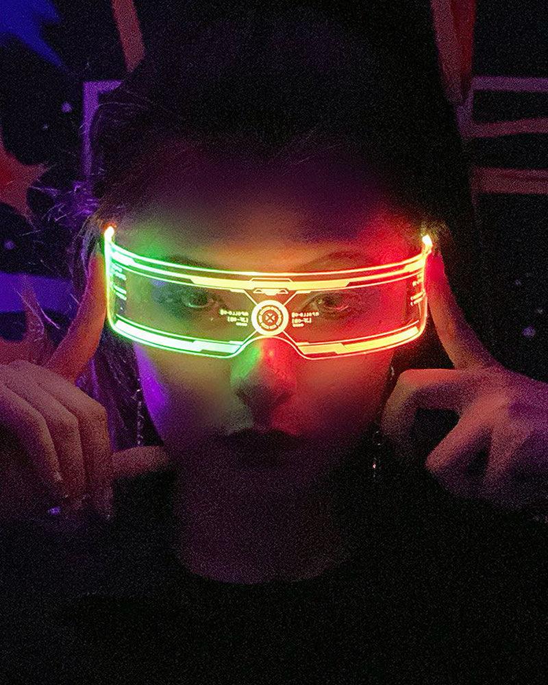 led glasses,light up glasses,rave glasses
