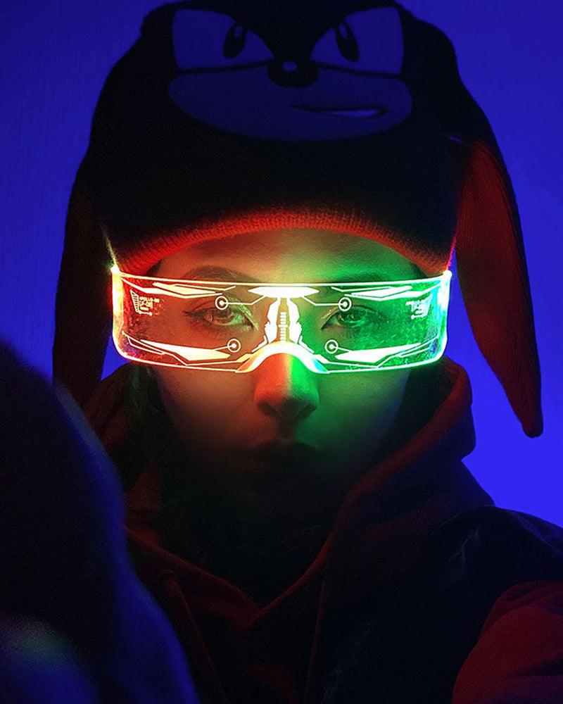 The Six Sense Cyberpunk Glowing Glasses - Techwear Official