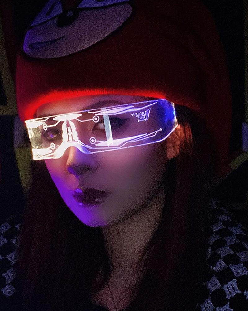 The Six Sense Cyberpunk Glowing Glasses - Techwear Official