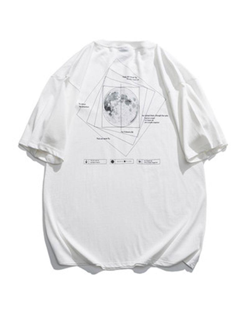 Time Stands Still Moon T-Shirt - Techwear Official