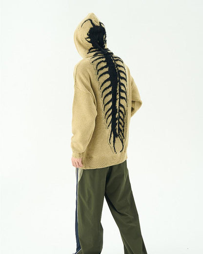 Touch The Bones Centipede Slouchy Sweater - Techwear Official