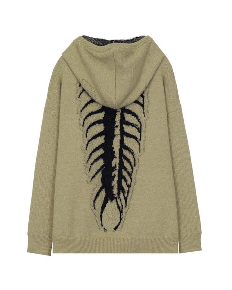 Touch The Bones Centipede Slouchy Sweater - Techwear Official