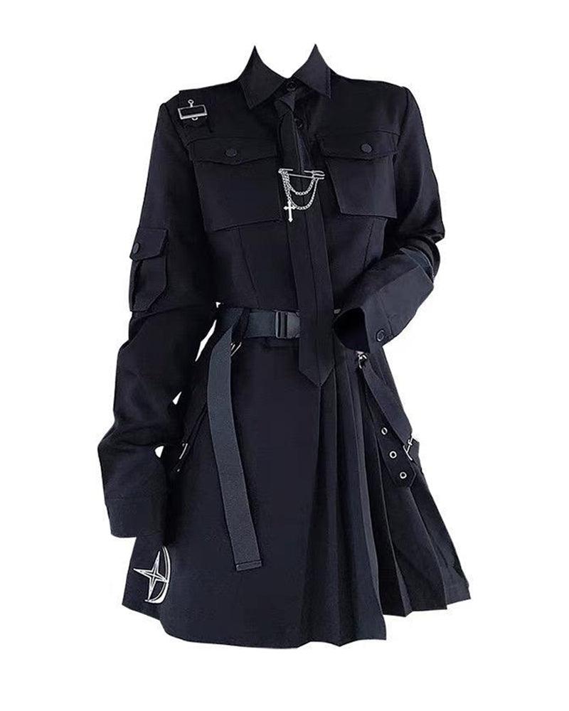 Tough As Time Short Style Suit And Skirt Set - Techwear Official