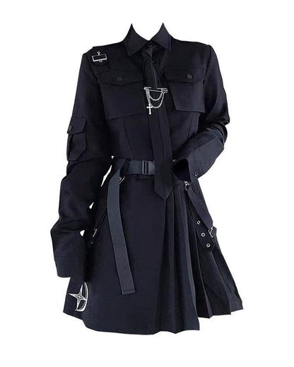 Tough As Time Short Style Suit And Skirt Set - Techwear Official