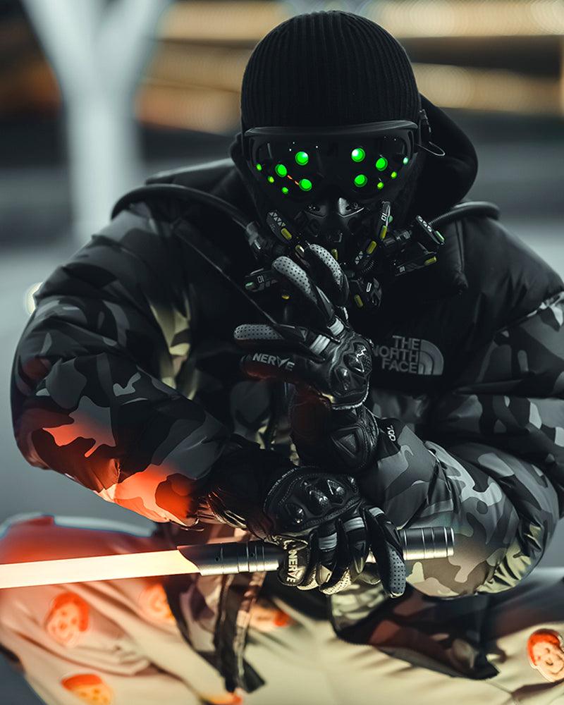 cyberpunk mask,led halloween mask,led mask halloween,cyberpunk art,cyberpunk fashion,cyber fashion,cyberpunk aesthetic,techwear mask,black face mask,led mask,led face mask,halloween mask,half face mask