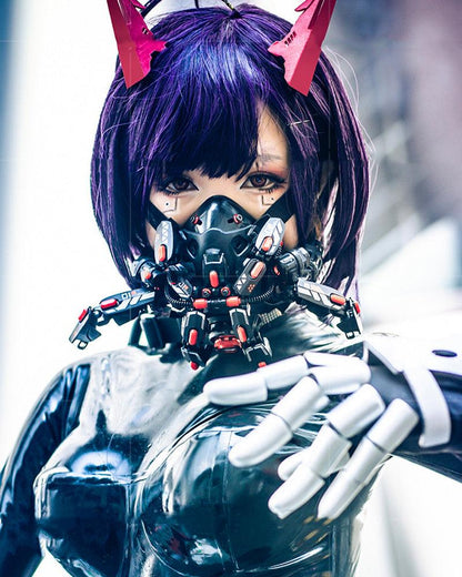 cyberpunk mask,led halloween mask,led mask halloween,cyberpunk art,cyberpunk fashion,cyber fashion,cyberpunk aesthetic,techwear mask,black face mask,led mask,led face mask,halloween mask,half face mask
