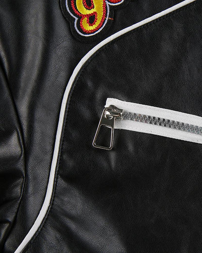 Try Everything Street PU Crop Jacket - Techwear Official