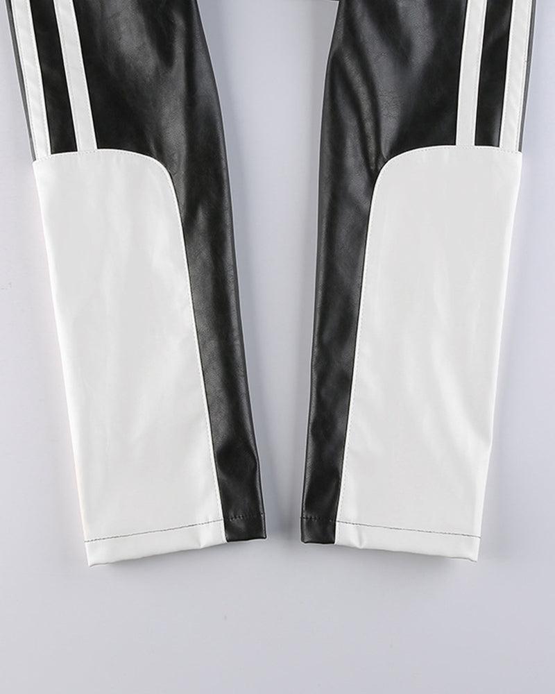 Try Everything Street PU Crop Jacket - Techwear Official