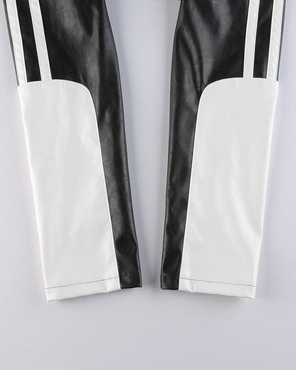 Try Everything Street PU Crop Jacket - Techwear Official