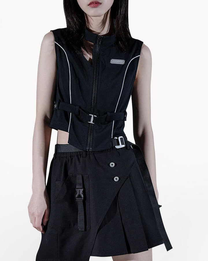 Use Your Manners Top And Skirt Set（Sold Separately） - Techwear Official