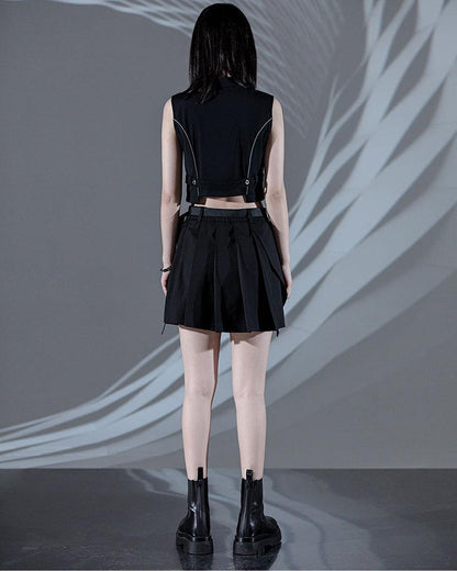 Use Your Manners Top And Skirt Set（Sold Separately） - Techwear Official