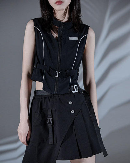 Use Your Manners Top And Skirt Set（Sold Separately） - Techwear Official