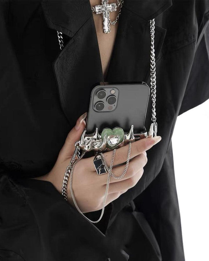 Venom Waterlily Heart Rate Chain Phone Holder - Techwear Official