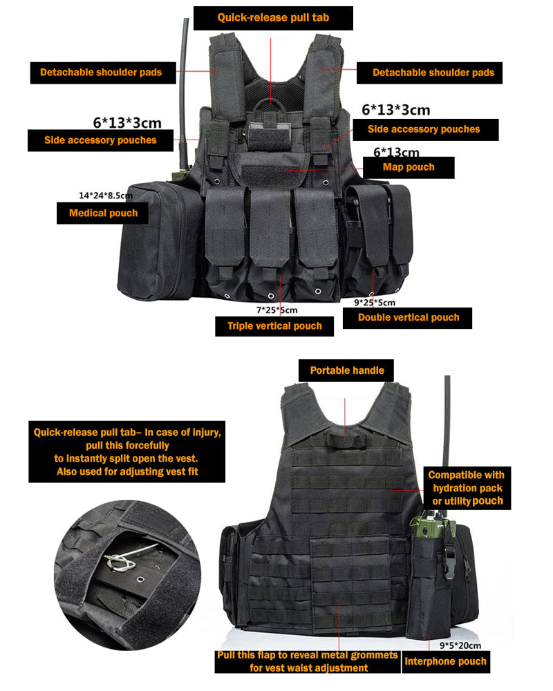 Outdoor Bulletproof Plate Vest – Techwear Official
