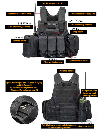 Outdoor Bulletproof Plate Vest