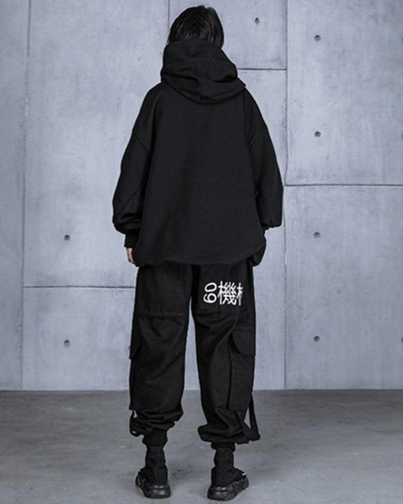 Wake Me Up Turtleneck Scarf Hoodie - Techwear Official