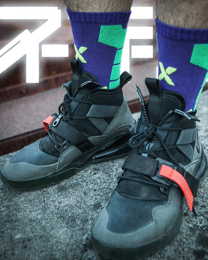 Walk Swiftly Cyberpunk Functional Socks(3 Pairs) - Techwear Official