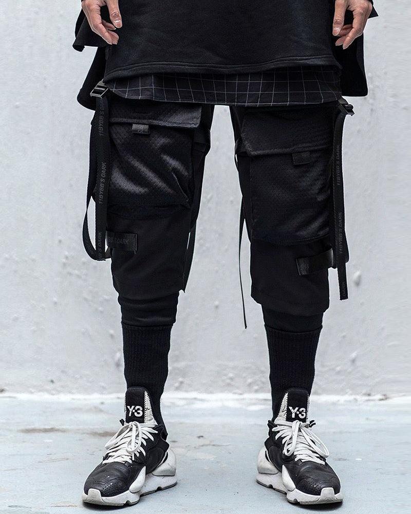 Walk The Streets Multi Pocket Ribbon Pants - Techwear Official