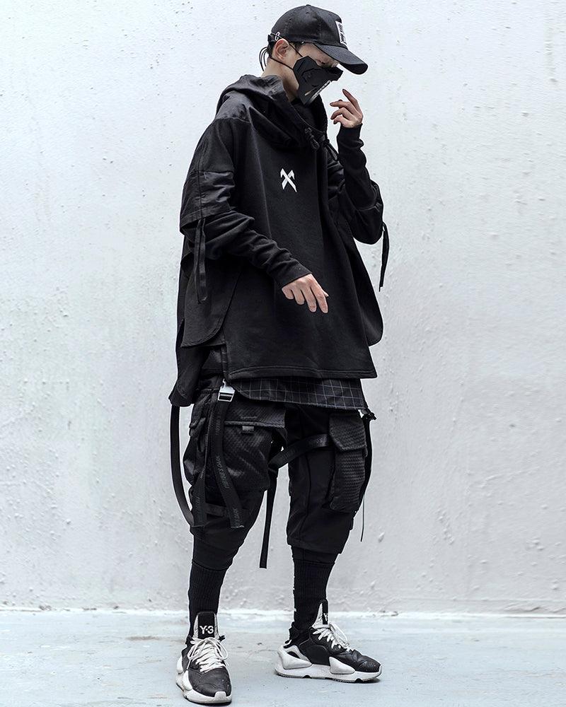 Walk The Streets Multi Pocket Ribbon Pants - Techwear Official