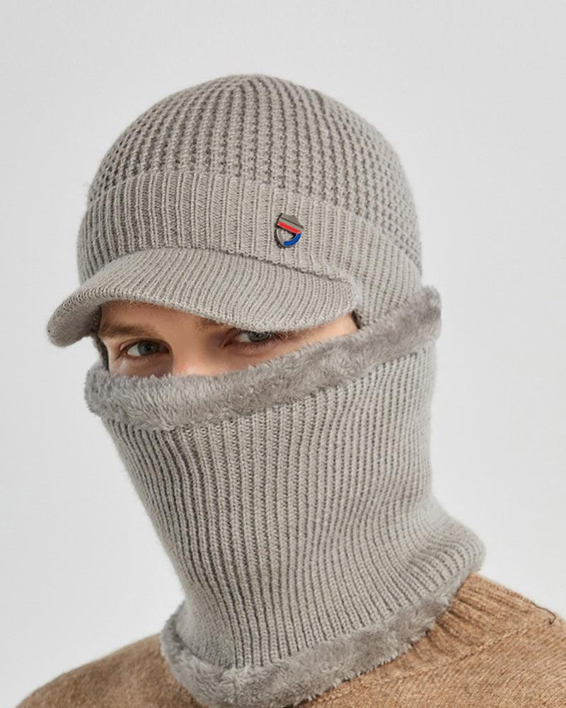 Warm Heart Knitted Ski Mask Hat - Techwear Official
