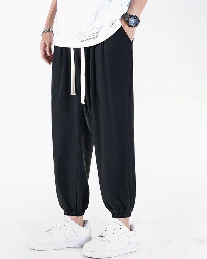 Ice Silk Pants,Summer Pants, jogger pants,techwear pants,mens streetwear outfits