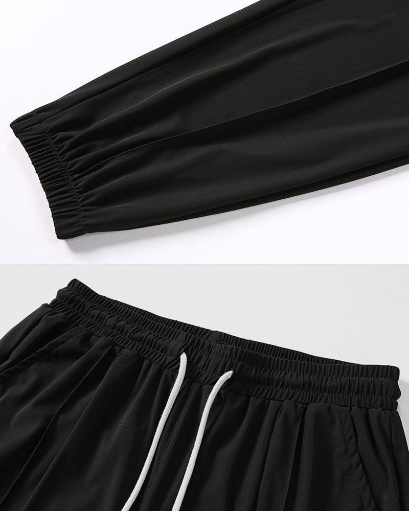 Summer Wars Ice Silk Drawstring Jogger Pants - Techwear Official
