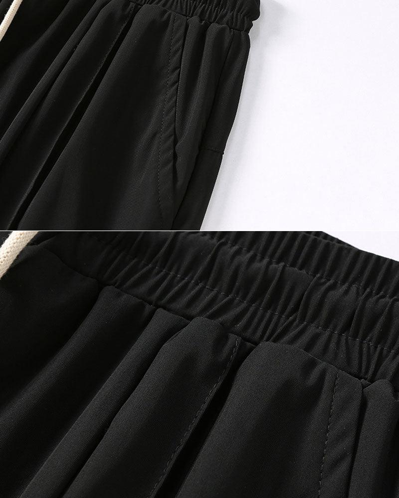 Summer Wars Ice Silk Drawstring Jogger Pants - Techwear Official