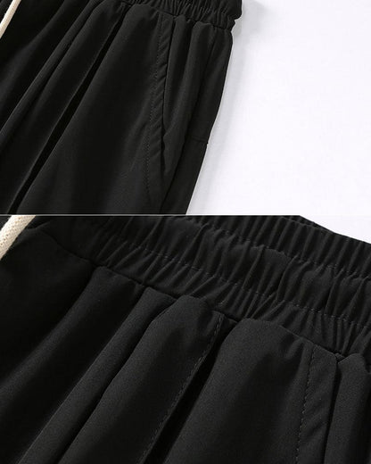 Summer Wars Ice Silk Drawstring Jogger Pants - Techwear Official