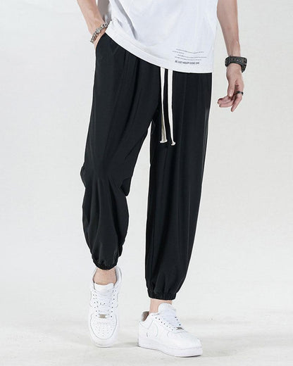 Ice Silk Pants,Summer Pants, jogger pants,techwear pants,mens streetwear outfits