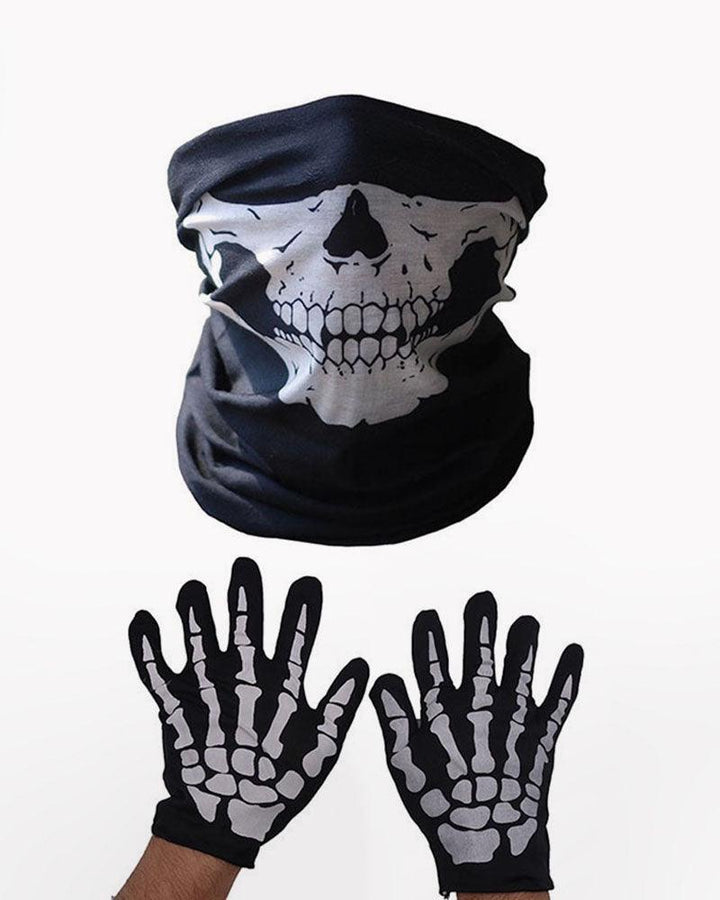 You Are Not Alone Skull Tube Scarf - Techwear Official