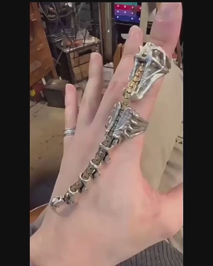 Scorpion Bone Telescopic Ring