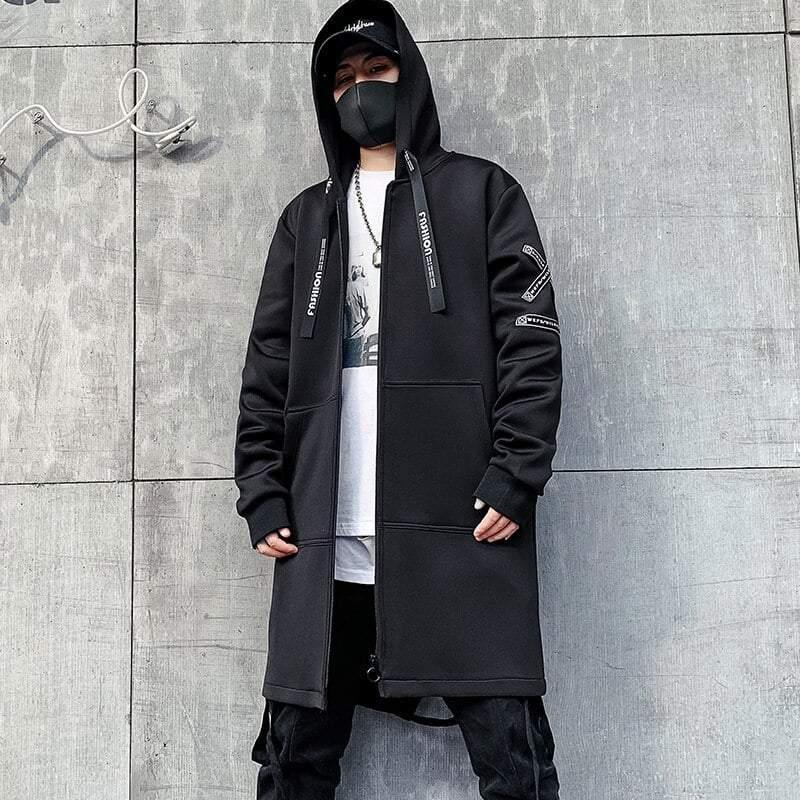 Japanese Streetwear Cyberpunk Long Jacket Coat – Techwear Official