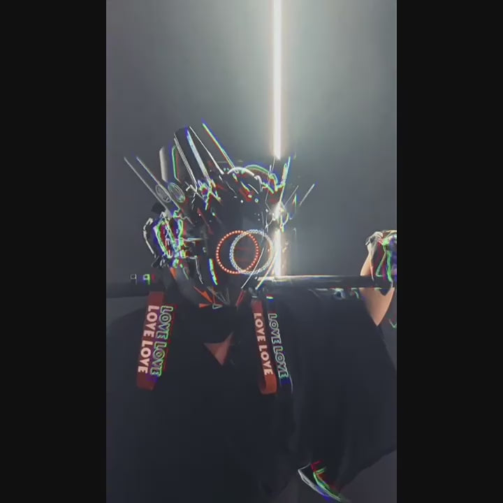 Future Cosplay LED Cyberpunk Helmet Mask