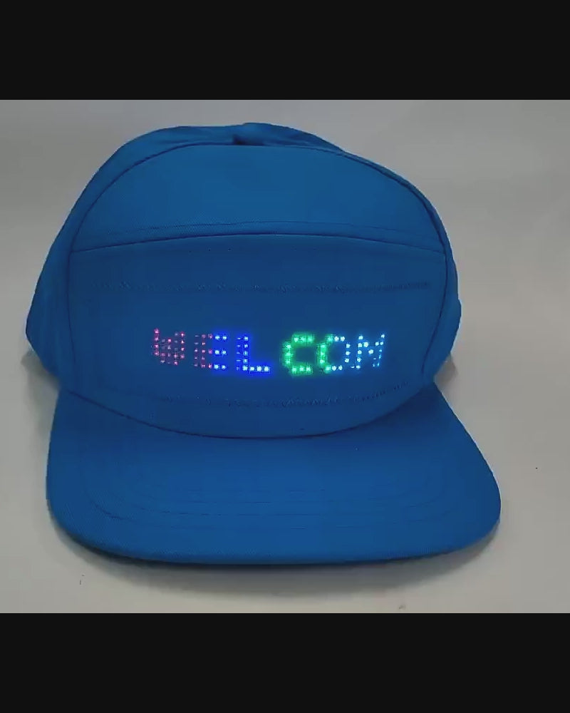 Dance Miracle  Cyberpunk Luminous Cap ( Customizable Text And Image Available)